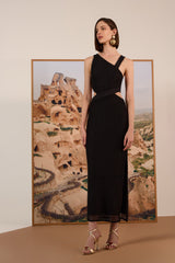 Vestido Midi Preto de Crochê TD II