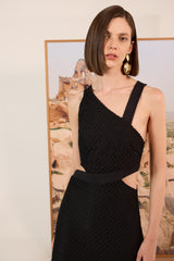 Vestido Midi Preto de Crochê TD II