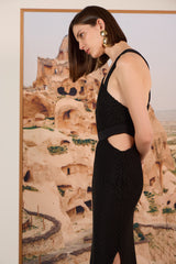 Vestido Midi Preto de Crochê TD II