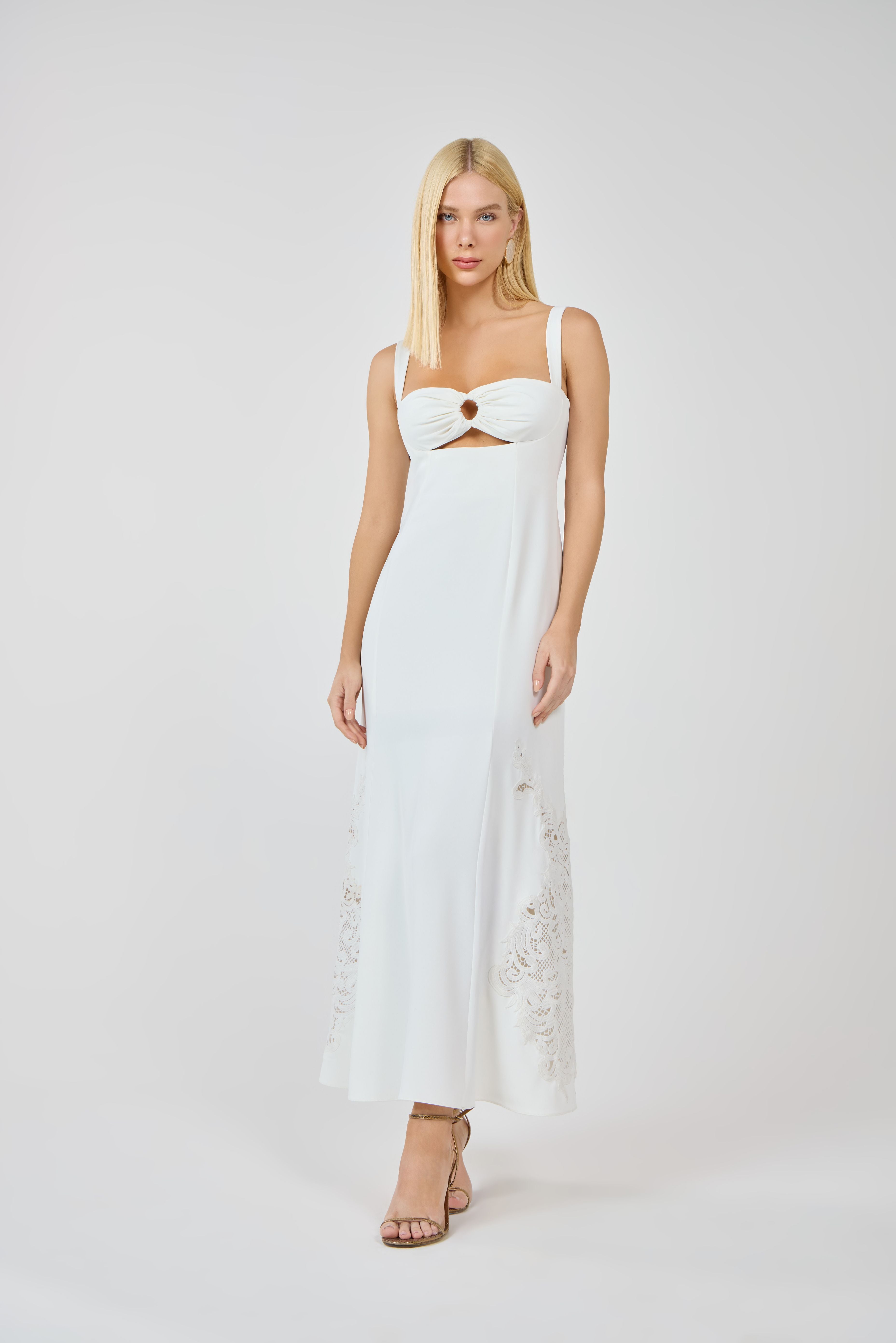 TD White Midi Dress