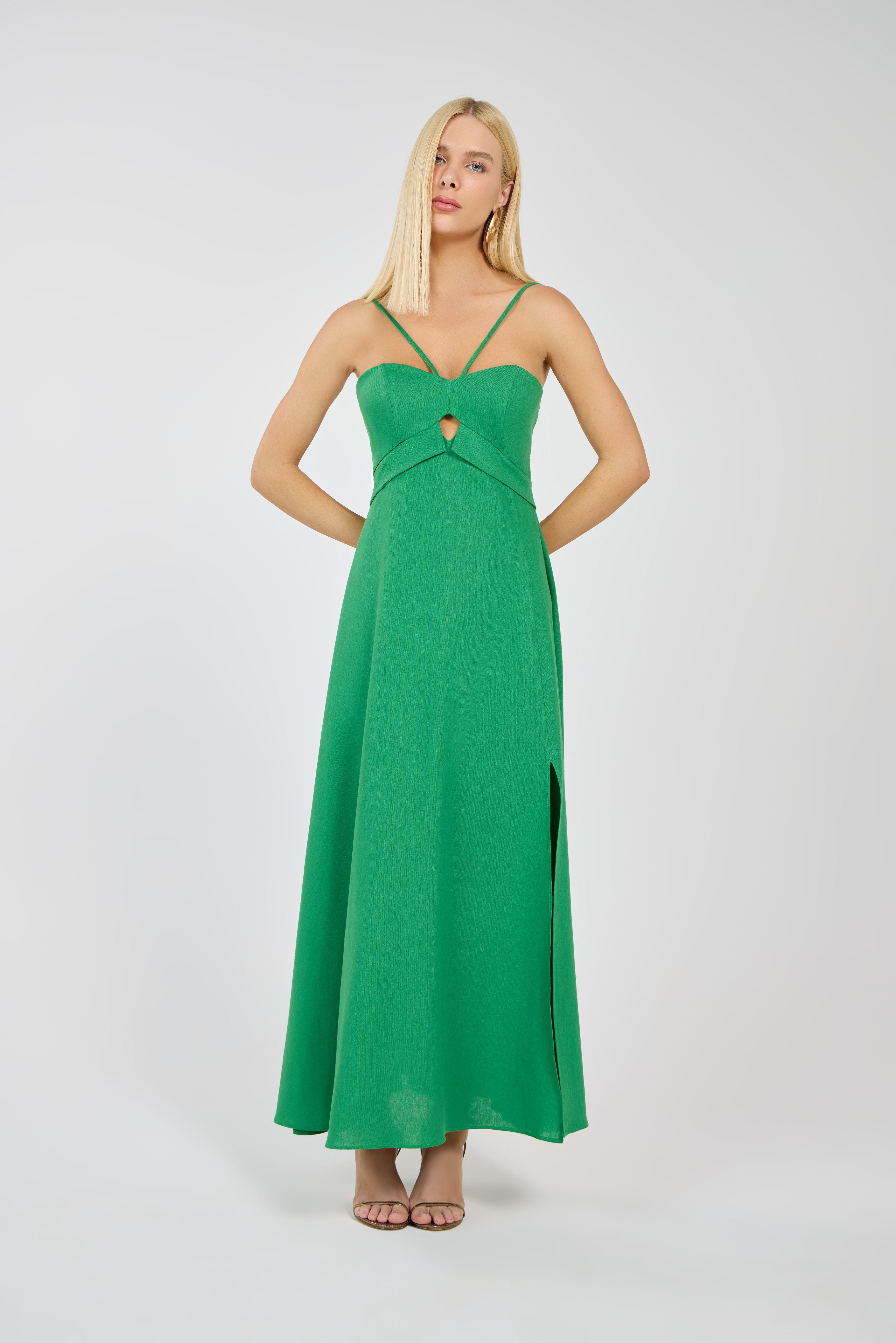 TD Green Midi Dress