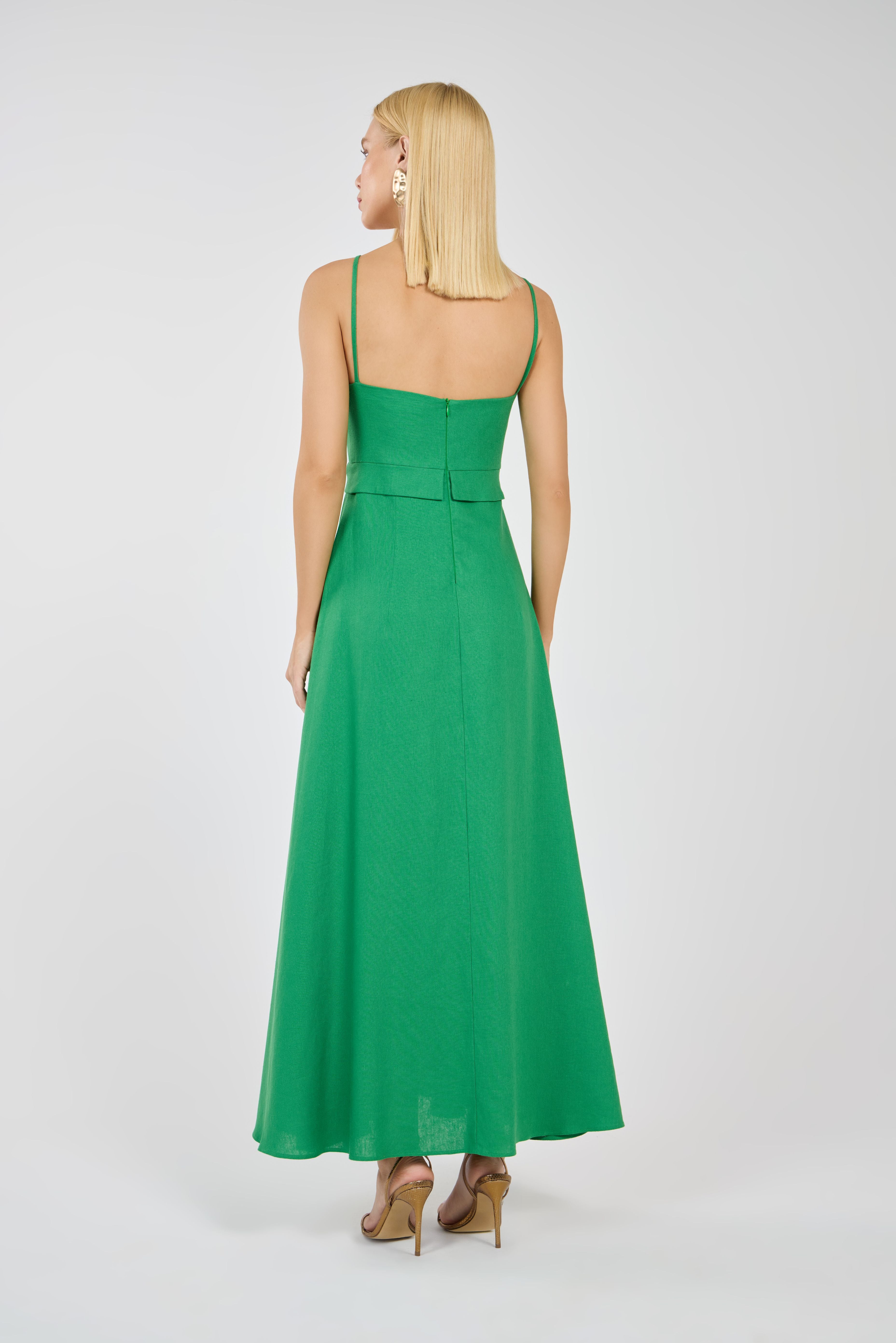 TD Green Midi Dress