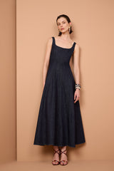 Vestido midi jeans TD