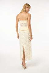 TD Cream Skirt Set