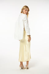 TD Butter Yellow Midi Skirt