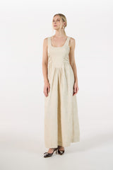 TD Off- White Embroidered Midi Dress