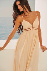 TD Beige Long Dress