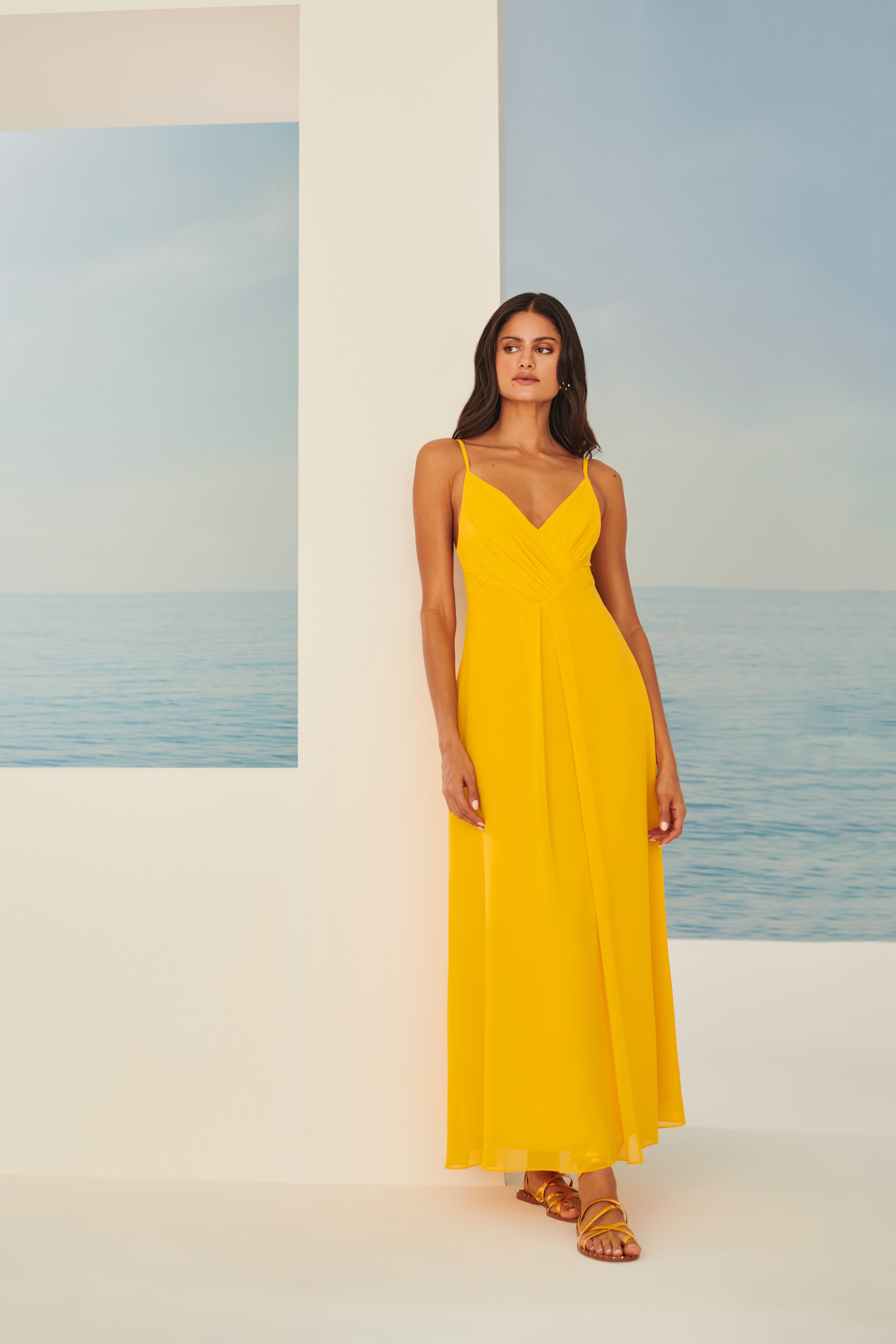 TD Yellow Long Dress