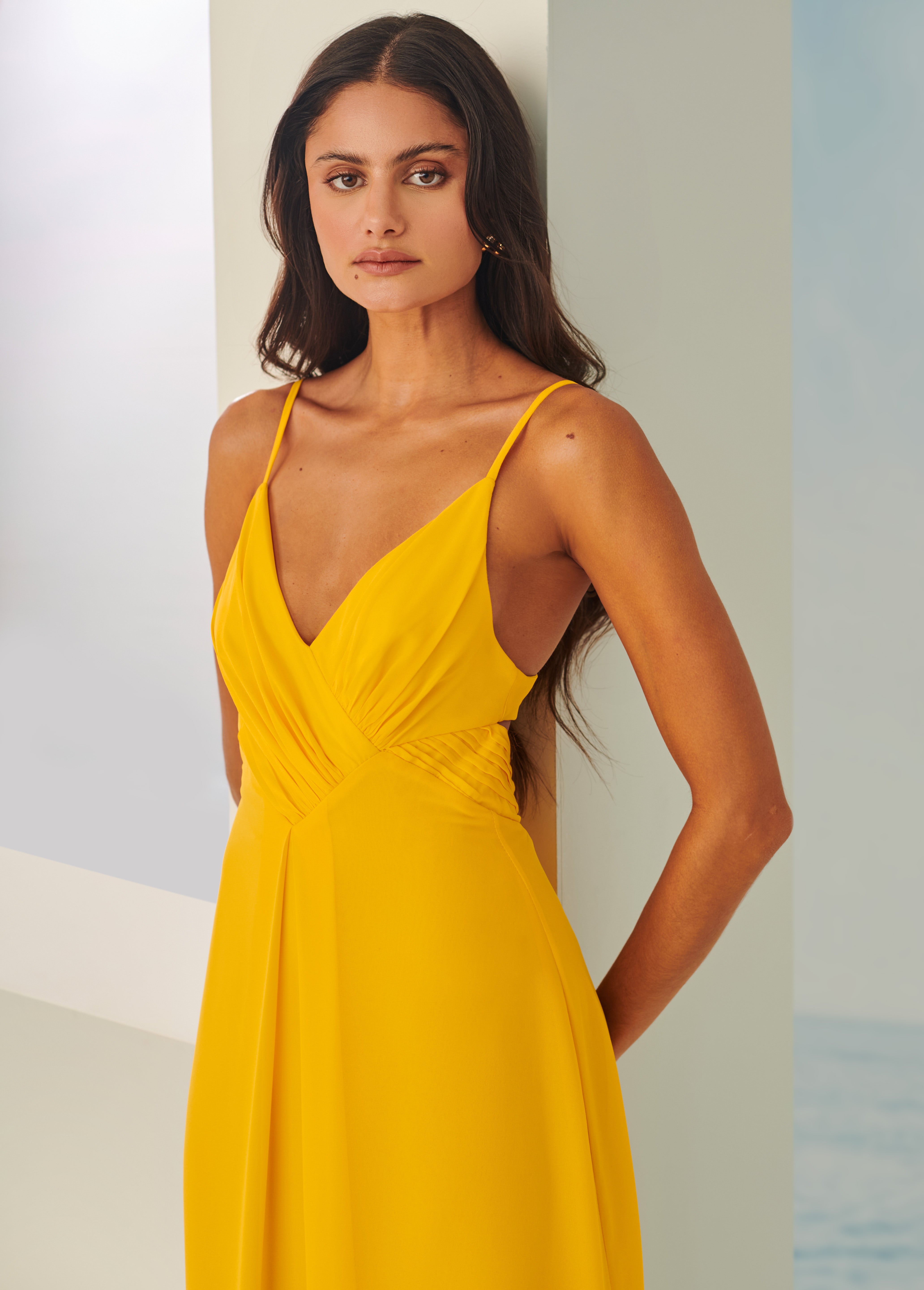 TD Yellow Long Dress