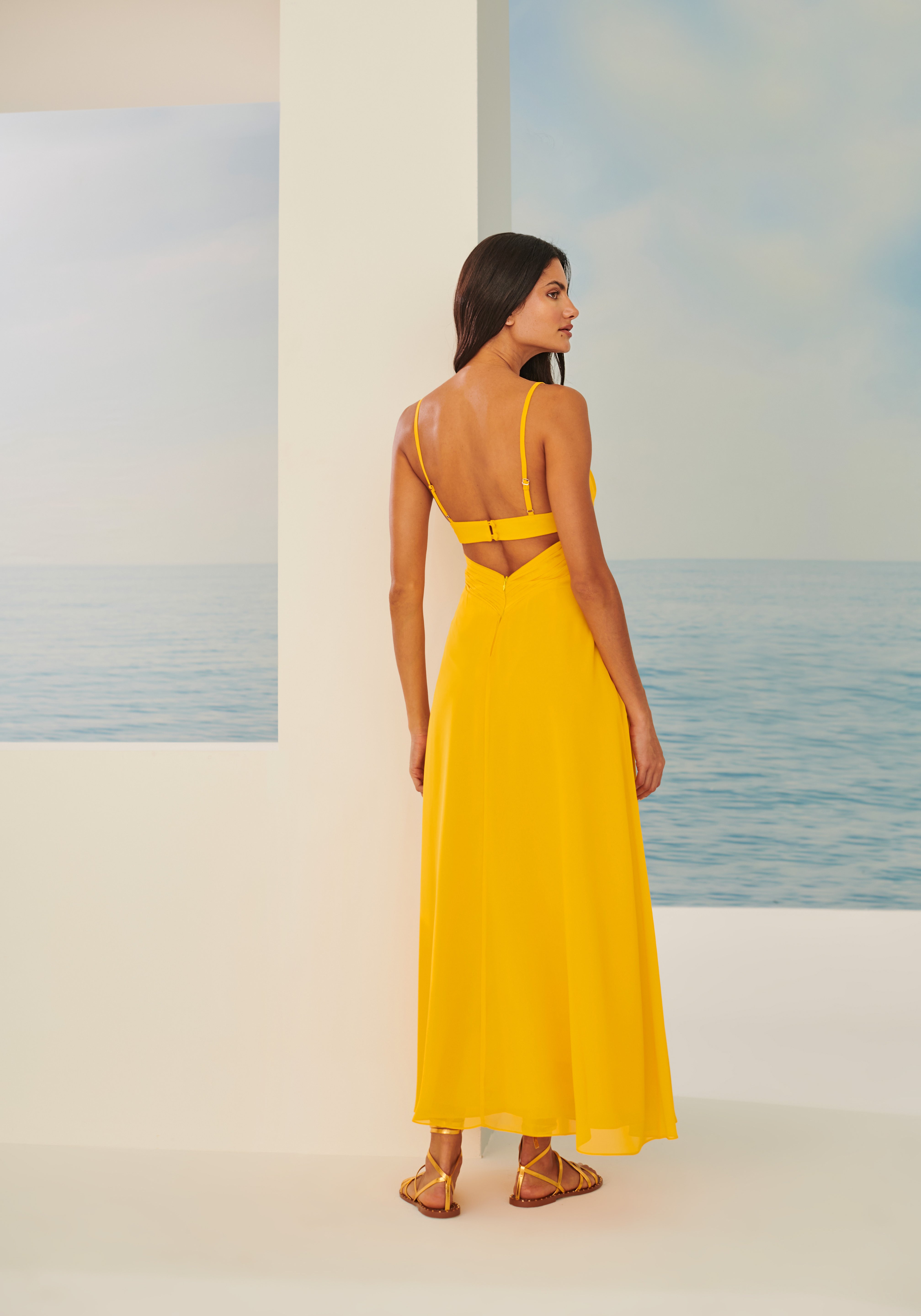 TD Yellow Long Dress