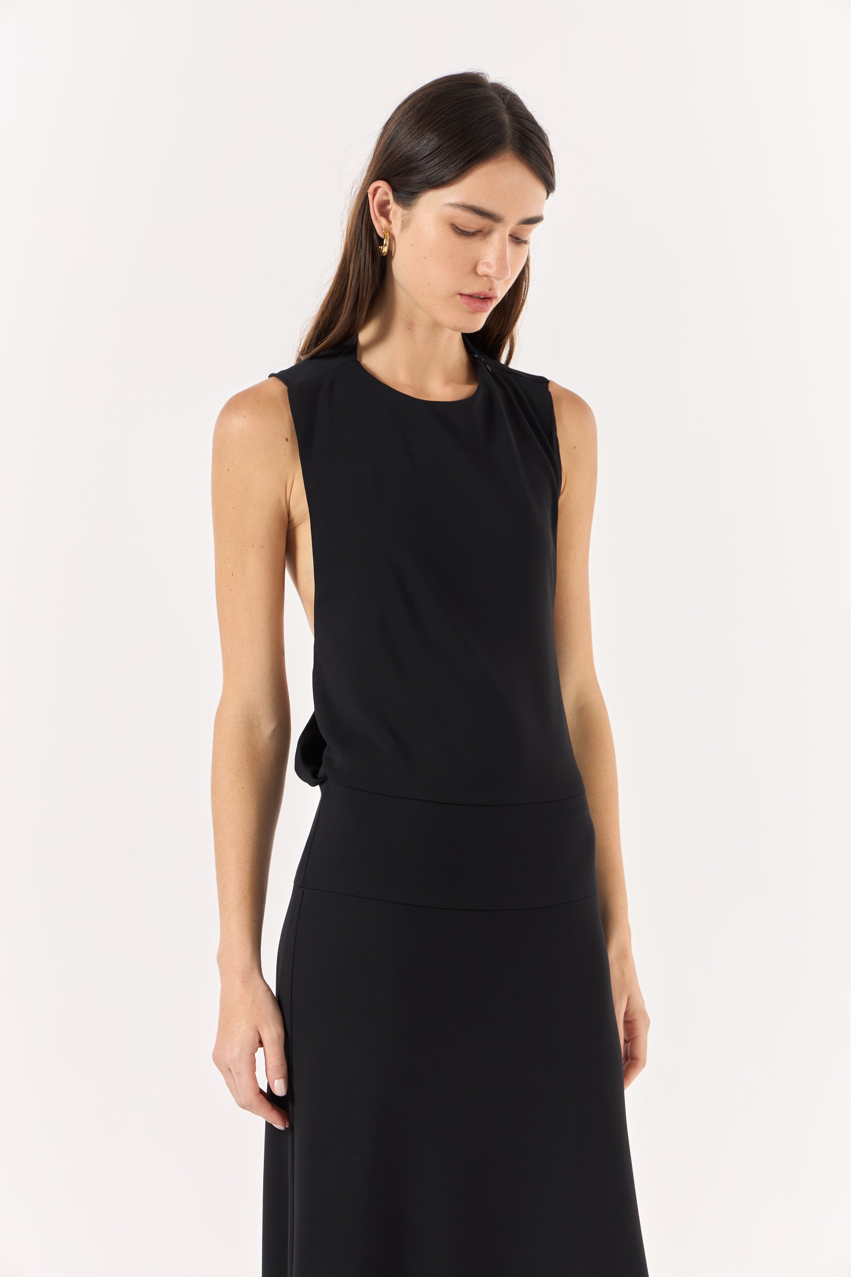 SK Black Long Dress