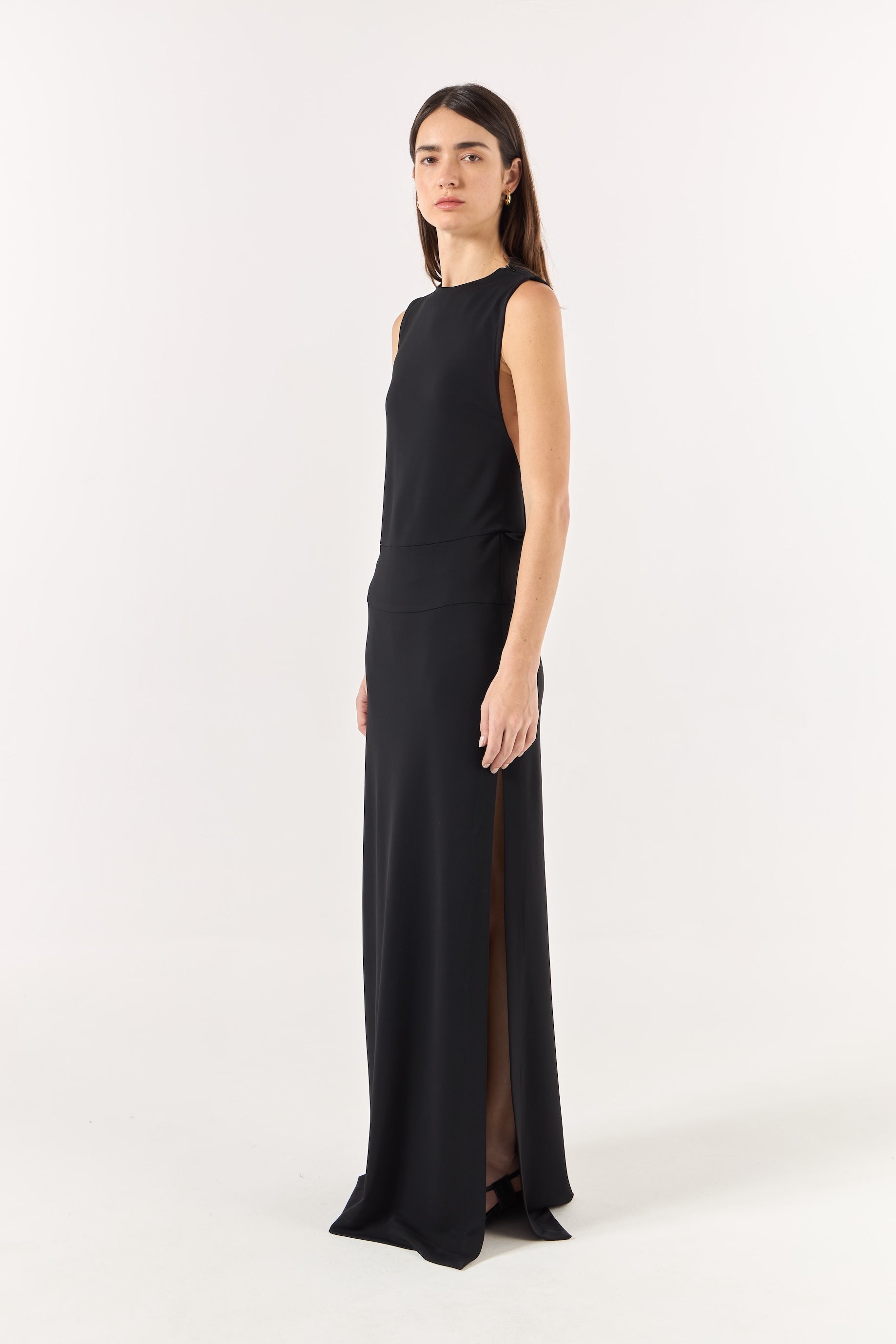 SK Black Long Dress