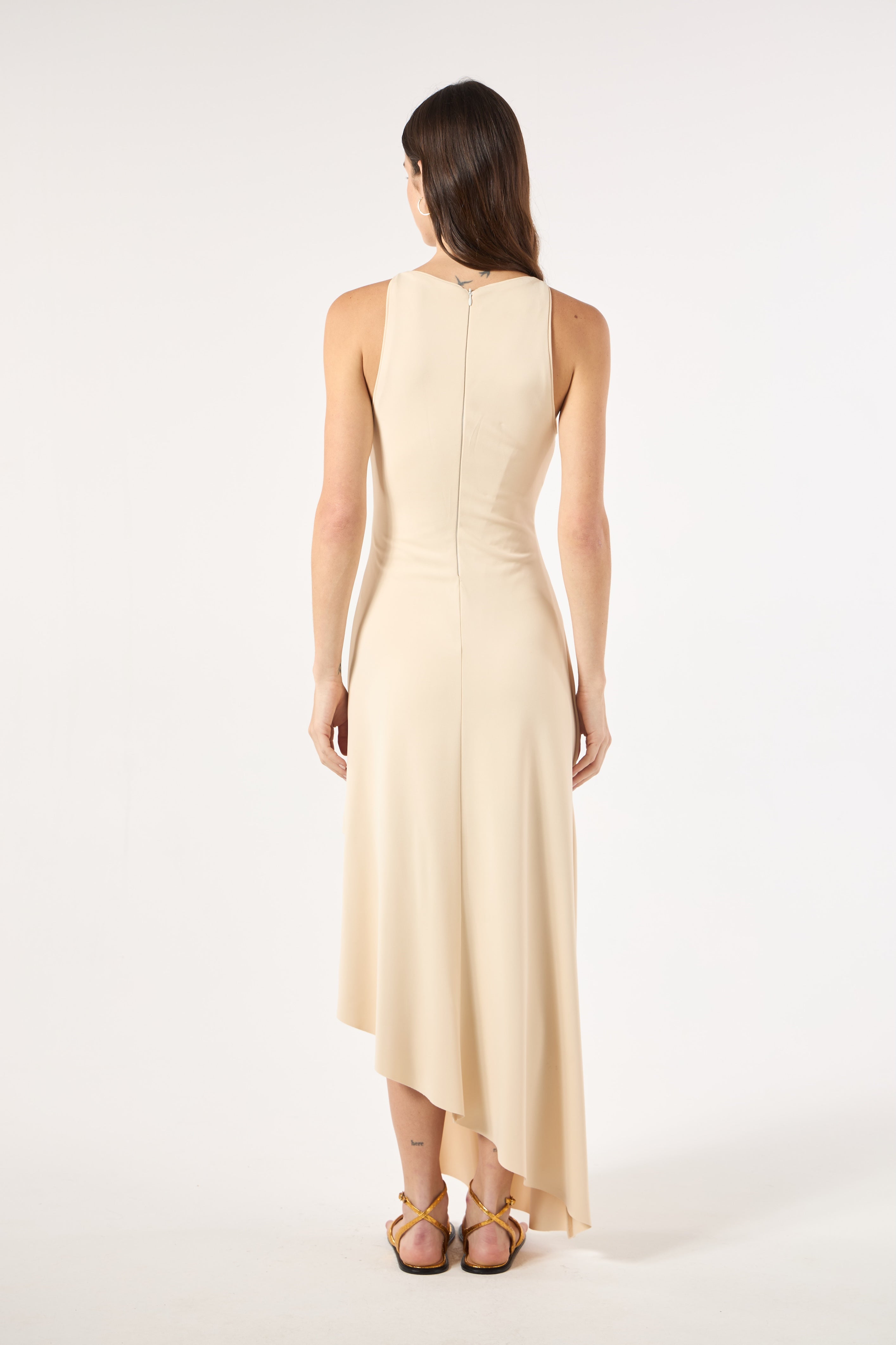 SK Off-white Midi Dress