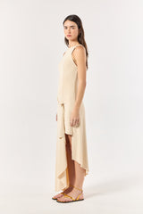 SK Off-white Midi Dress