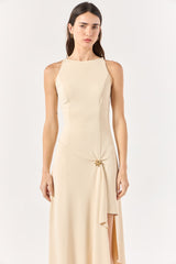 SK Off-white Midi Dress