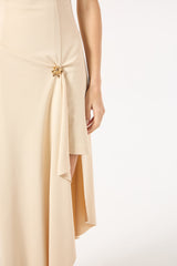 SK Off-white Midi Dress