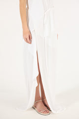 SK White Long Dress