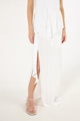 SK White Long Dress