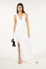 SK White Long Dress