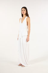 SK White Long Dress