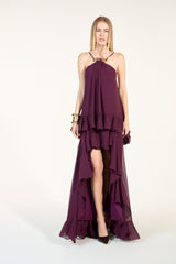 SK Burgundy Long dress