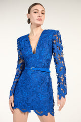 SK Blue Lace Short Dress