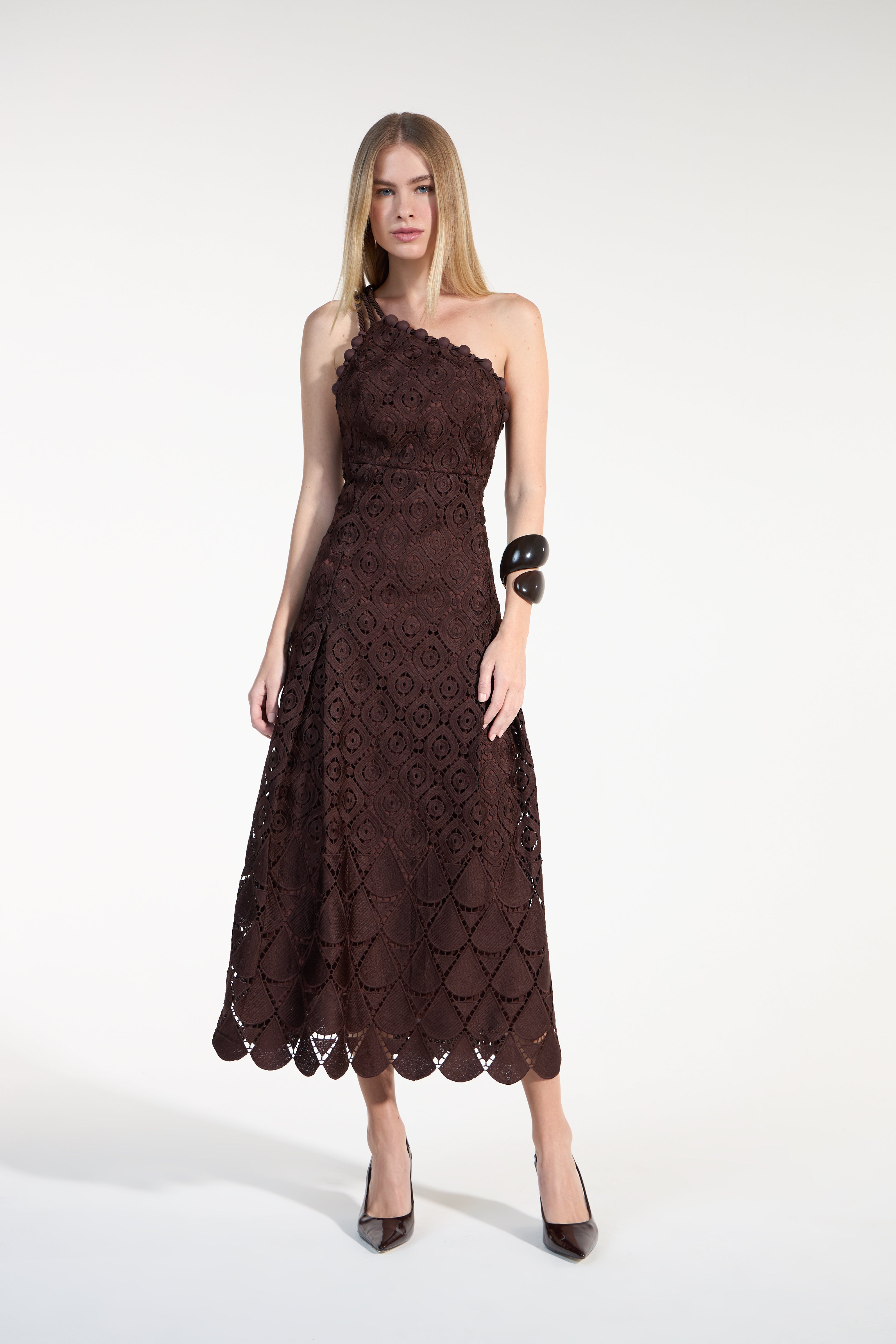SK Brown Midi Dress