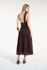 SK Brown Midi Dress