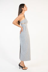 SK Light Grey Midi Dress