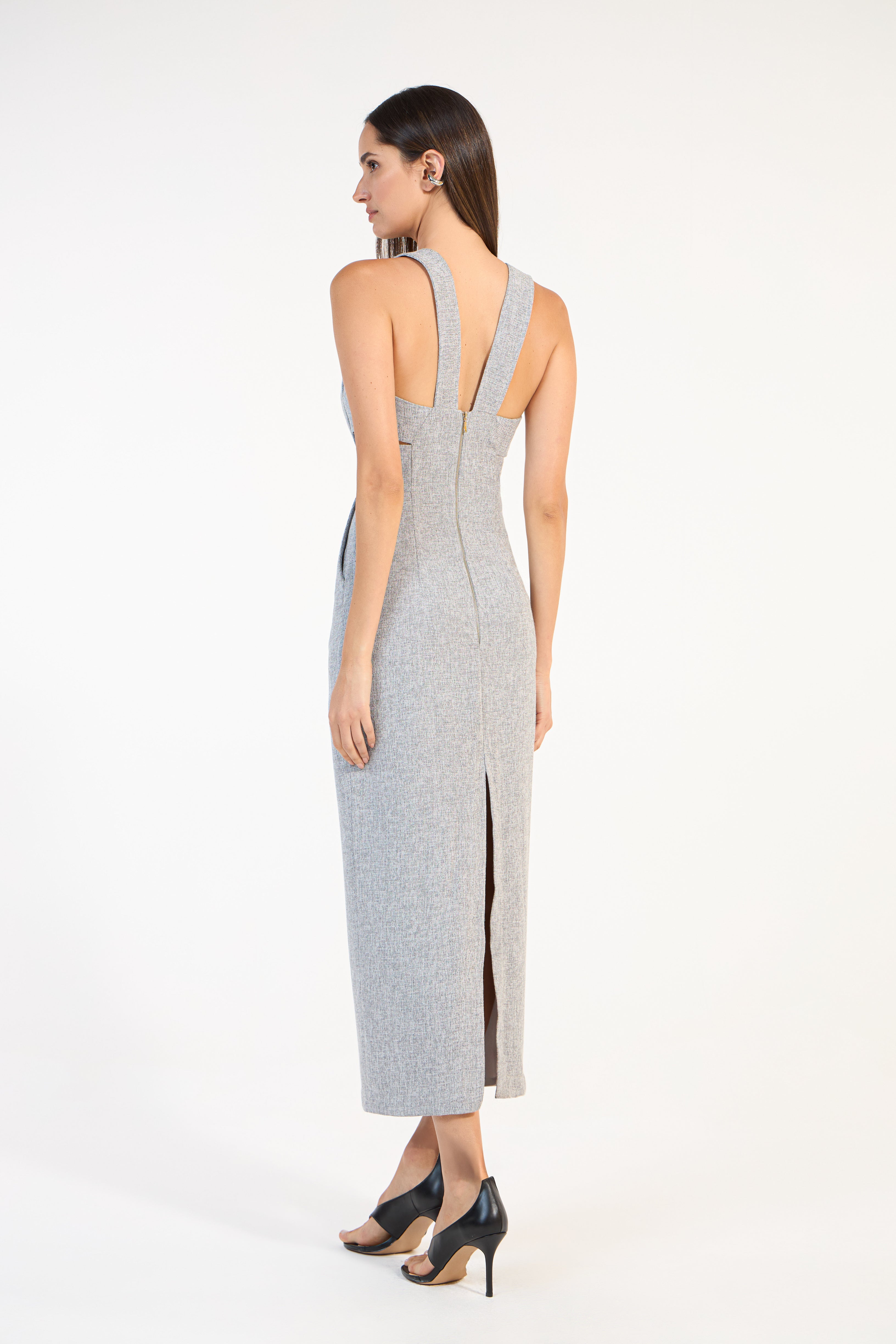 SK Light Grey Midi Dress