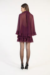 SK Burgundy Short Dress II