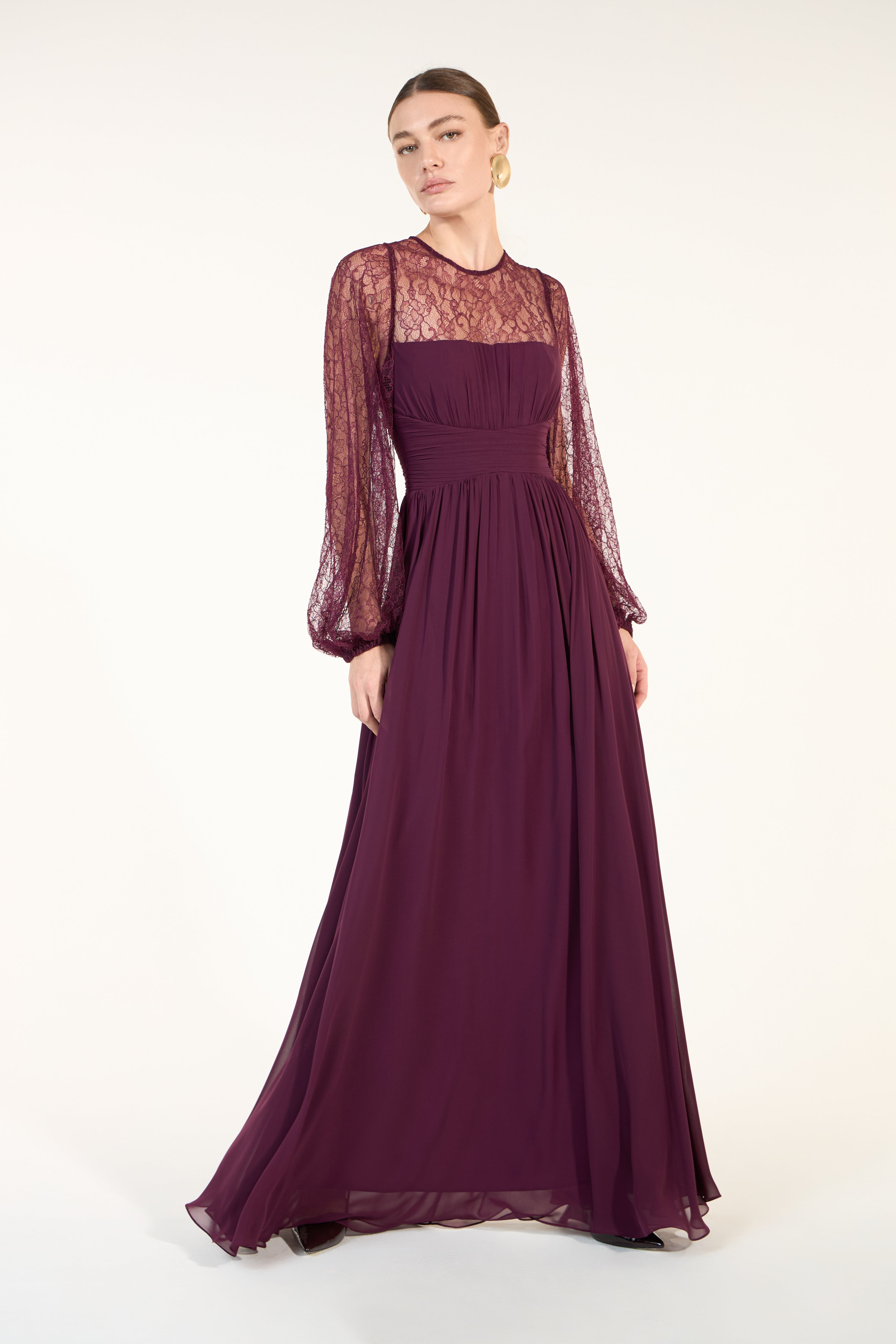 SK Plum Long Dress