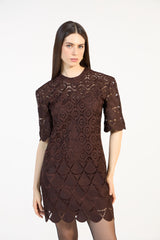 SK Brown Short Dress