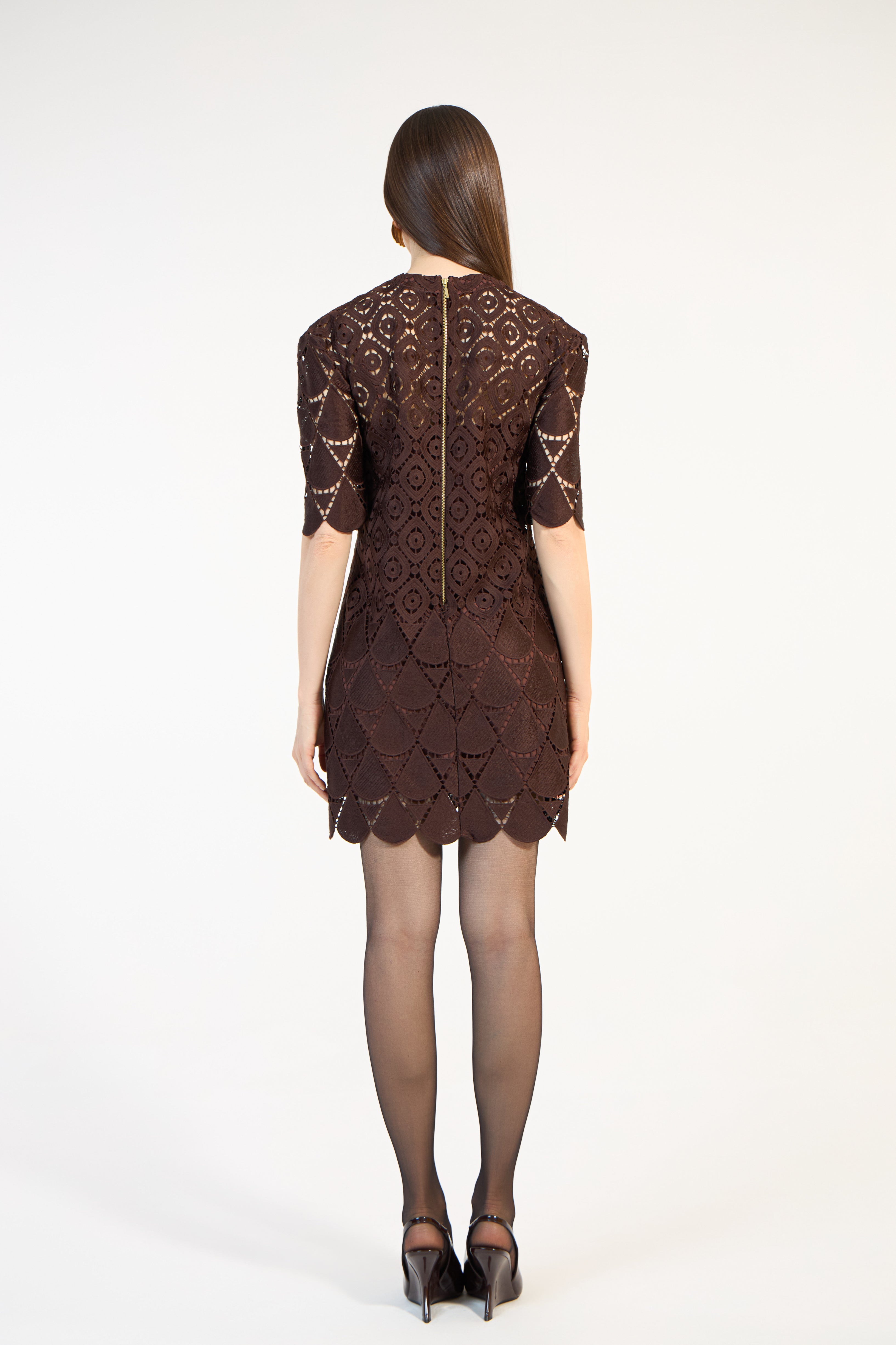 SK Brown Short Dress