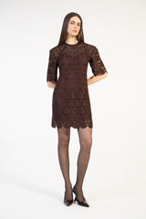 SK Brown Short Dress