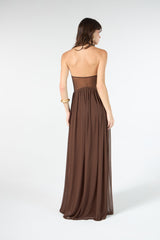 SK Brown Long Dress