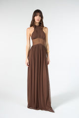 SK Brown Long Dress