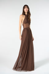 SK Brown Long Dress