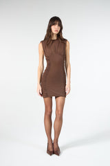 SK Brown Short Dress