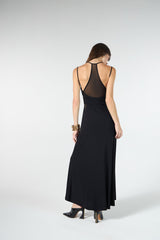 SK Black Midi Dress With Tulle