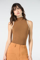 SK Brown Knitted Blouse