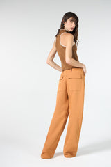 SK Brown Knitted Blouse