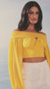 TD Yellow Off-the-Shoulder Blouse